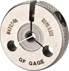 GF Gage - M4x0.7 Go Single Ring Thread Gage - Class 6G - Apex Tool & Supply