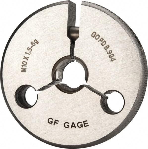 GF Gage - M10x1.5 Go Single Ring Thread Gage - Class 6G - Apex Tool & Supply