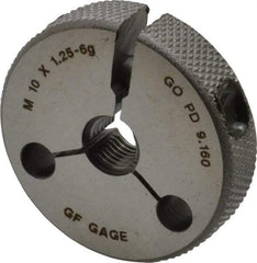 GF Gage - M10x1.25 Go Single Ring Thread Gage - Class 6G - Apex Tool & Supply