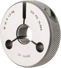 GF Gage - M16x1.5 Go Single Ring Thread Gage - Class 6G - Apex Tool & Supply