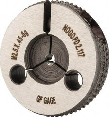 GF Gage - M2.5x0.45 No Go Single Ring Thread Gage - Class 6G - Apex Tool & Supply
