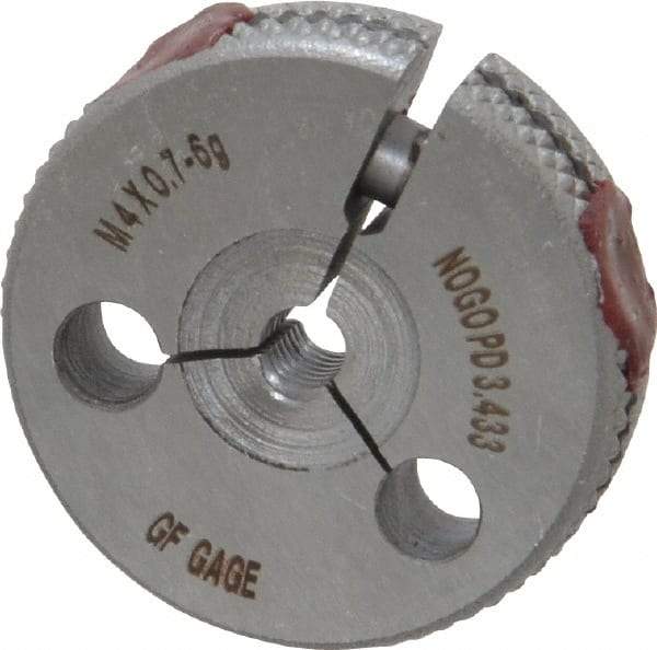 GF Gage - M4x0.7 No Go Single Ring Thread Gage - Class 6G - Apex Tool & Supply