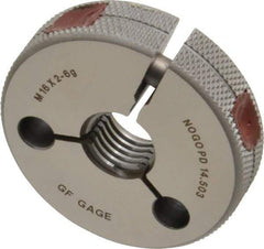 GF Gage - M16x2 No Go Single Ring Thread Gage - Class 6G - Apex Tool & Supply