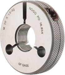 GF Gage - M20x1.5 No Go Single Ring Thread Gage - Class 6G - Apex Tool & Supply