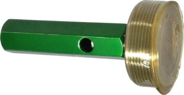 GF Gage - 2 - 11-1/2 Single End Tapered Plug Pipe Thread Gage - Handle Size 5, Handle, NPT-L1 Tolerance - Apex Tool & Supply