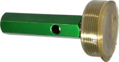 GF Gage - 2 - 11-1/2 Single End Tapered Plug Pipe Thread Gage - Handle Size 5, Handle, NPT-L1 Tolerance - Apex Tool & Supply