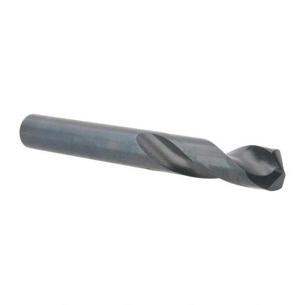 Guhring - 15/32" 130° Spiral Flute Cobalt Screw Machine Drill Bit - Oxide Finish, Right Hand Cut, 51mm Flute Length, 102mm OAL, Standard Point, Straight Shank - Apex Tool & Supply