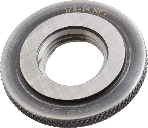 GF Gage - 1/2-14 Thread, Class L1, Ring Pipe Thread Gage - NPT Thread - Apex Tool & Supply