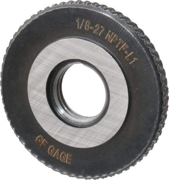 GF Gage - 1/8-27 Thread, Class L1, Ring Pipe Thread Gage - NPTF Thread - Apex Tool & Supply