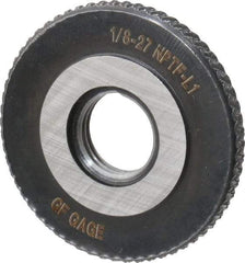GF Gage - 1/8-27 Thread, Class L1, Ring Pipe Thread Gage - NPTF Thread - Apex Tool & Supply