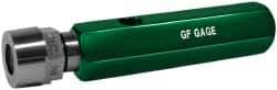 GF Gage - 1/2-14 Single End Tapered Plug Pipe Thread Gage - Handle Size 4 Included, NPTF-6 Step Tolerance - Apex Tool & Supply