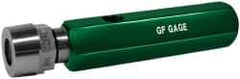 GF Gage - 3/8-18 Single End Tapered Plug Pipe Thread Gage - Handle Size 3 Included, NPTF-6 Step Tolerance - Apex Tool & Supply