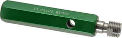 GF Gage - 1/4-18 Single End Tapered Plug Pipe Thread Gage - Handle Size 3 Included, NPTF-L1 Tolerance - Apex Tool & Supply