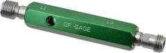 GF Gage - 1/4-18 Double End Tapered Plug Pipe Thread Gage - Handle Size 3, Handle Included, NPTF-L1 & NPTF-L3 Tolerance - Apex Tool & Supply