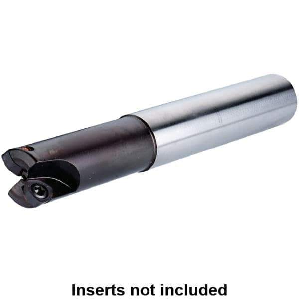 Kennametal - 20mm Cut Diam, 0.0394" Max Depth, 20mm Shank Diam, Cylindrical Shank Indexable High-Feed End Mill - Screw Holding Method, WP..05X3.. Insert, Through Coolant - Apex Tool & Supply