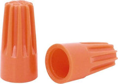 Ideal - 1, 18 + & 1, 20 to 2, 14 AWG, 600 Volt, Flame Retardant, Standard Twist on Wire Connector - Orange, 221°F - Apex Tool & Supply