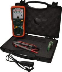 Extech - Analog Display, 400 Megohm Electrical Insulation Resistance Tester & Megohmmeter - 1,000 VDC Max Test Voltage, Powered by 1.5V AA Battery - Apex Tool & Supply