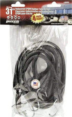 Erickson Manufacturing - Tarp Strap with S Hook - 31" OAL, Black - Apex Tool & Supply
