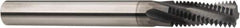 Niagara Cutter - M3.5x0.60 Metric Coarse, 0.095" Cutting Diam, 3 Flute, Solid Carbide Helical Flute Thread Mill - Internal/External Thread, 0.235" LOC, 2" OAL, 1/8" Shank Diam - Apex Tool & Supply
