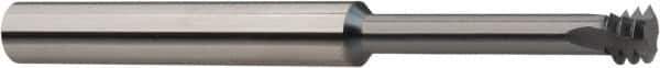 Niagara Cutter - 1/4-20 UN, 0.18" Cutting Diam, 3 Flute, Solid Carbide Helical Flute Thread Mill - Internal/External Thread, 0.15" LOC, 2-1/2" OAL, 3/16" Shank Diam - Apex Tool & Supply