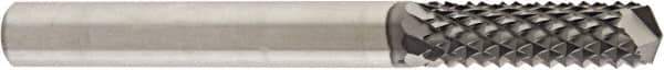 Niagara Cutter - 1/8" Diam, 1/2" LOC, Drill Point End, Solid Carbide Diamond Pattern Router Bit - Right Hand Cut, 1-1/2" OAL, 1/8" Shank Diam, Use on Carbon Fiber, Composite, Graphite, Green Ceramics - Apex Tool & Supply