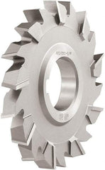 Keo - 4" Diam x 1/2" Width of Cut, 18 Teeth, High Speed Steel Side Milling Cutter - Staggered Teeth, TiCN Coated - Apex Tool & Supply