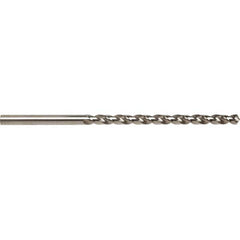 Taper Length Drill Bit: 0.1960″ Dia Bright/Uncoated, RH Cut, Parabolic Flute, Straight Shank, Series 5536