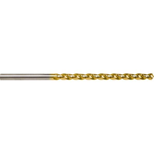 Taper Length Drill Bit: 0.2040″ Dia, 118 ° Coated, RH Cut, Parabolic Flute, Cylindrical Shank, Series 5537