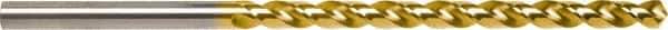 Guhring - 13/32", Parabolic Flute, Cobalt Taper Length Drill Bit - TiN Finish, 121mm Flute Length, 184mm OAL, Series 5537 - Apex Tool & Supply
