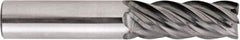 Niagara Cutter - 10mm, 5 Flute, Single End, Solid Carbide, 0.5mm Corner Radius End Mill - 73mm OAL, Right Hand Flute, 20mm LOC, Right Hand Cut - Apex Tool & Supply