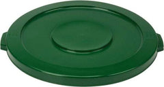 PRO-SOURCE - Round Lid for Use with 32 Gal Round Trash Cans - Green, Polyethylene, For Brute Trash Cans - Apex Tool & Supply