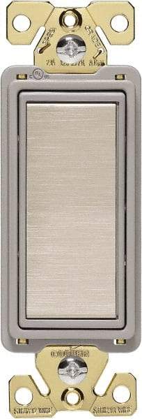Cooper Wiring Devices - 4 Pole, 120 to 277 VAC, 20 Amp, Commercial Grade, Rocker, Wall and Dimmer Light Switch - 1.3 Inch Wide x 4.19 Inch High - Apex Tool & Supply