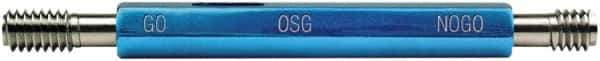 OSG - #6-32, Class 2B, Double End Plug Thread Go/No Go Gage - High Speed Steel, Handle Included - Apex Tool & Supply