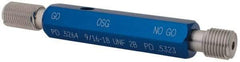 OSG - 9/16-18, Class 2B, Double End Plug Thread Go/No Go Gage - High Speed Steel, Handle Included - Apex Tool & Supply