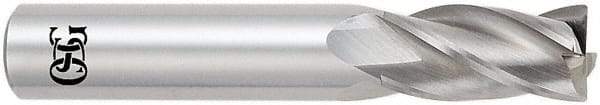 OSG - 1", 4 Flute, Single End, Solid Carbide, 0.03" Corner Radius End Mill - 4" OAL, 30° Helix, Right Hand Flute, 1-1/2" LOC, Right Hand Cut - Apex Tool & Supply