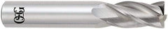 OSG - 1", 4 Flute, Single End, Solid Carbide, 0.09" Corner Radius End Mill - 4" OAL, 30° Helix, Right Hand Flute, 1-1/2" LOC, Right Hand Cut - Apex Tool & Supply