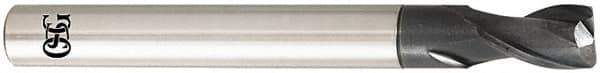 OSG - 12mm, 2 Flute, Single End, Solid Carbide, 2mm Corner Radius End Mill - 110mm OAL, 30° Helix, Right Hand Flute, 18mm LOC, Right Hand Cut, - Apex Tool & Supply