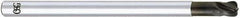 OSG - 3mm, 4 Flute, Single End, Solid Carbide, 0.5mm Corner Radius End Mill - 75mm OAL, 30° Helix, Right Hand Flute, 3mm LOC, Right Hand Cut, - Apex Tool & Supply
