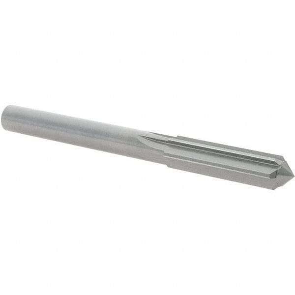 OSG - 8.9mm Solid Carbide Chucking Reamer - Straight Flute, 7.94mm Straight Shank, 32mm Flute Length, 89mm OAL - Apex Tool & Supply