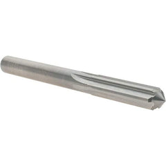 OSG - 21/64" Solid Carbide Chucking Reamer - Straight Flute, 5/16" Straight Shank, 1-1/4" Flute Length, 3-1/2" OAL - Apex Tool & Supply