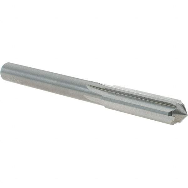 OSG - 5/16" Solid Carbide Chucking Reamer - Straight Flute, 9/32" Straight Shank, 1-1/8" Flute Length, 3-1/4" OAL - Apex Tool & Supply