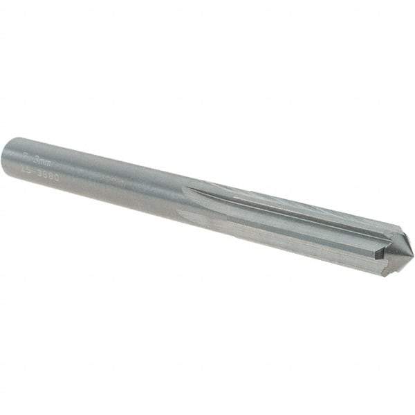 OSG - 7.3mm Solid Carbide Chucking Reamer - Straight Flute, 7.14mm Straight Shank, 29mm Flute Length, 83mm OAL - Apex Tool & Supply