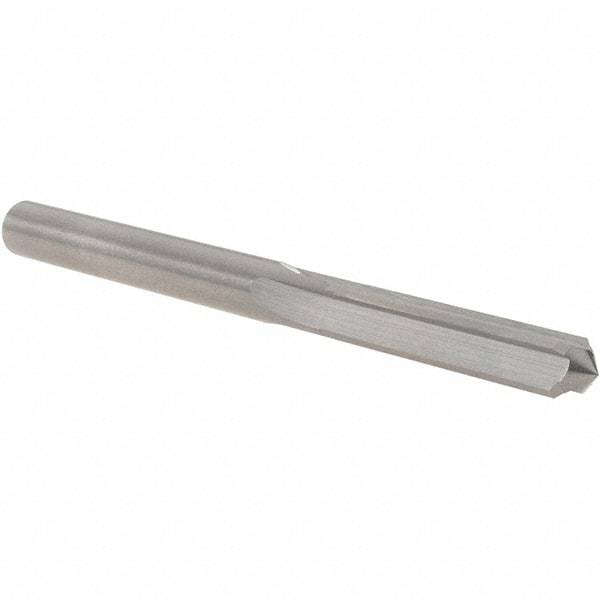 OSG - 6.4mm Solid Carbide Chucking Reamer - Straight Flute, 6.35mm Straight Shank, 29mm Flute Length, 83mm OAL - Apex Tool & Supply