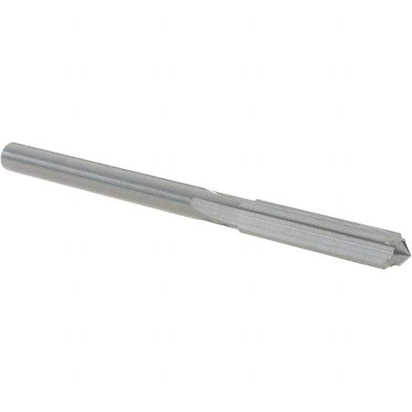 OSG - #3 Solid Carbide Chucking Reamer - Straight Flute, 3/16" Straight Shank, 1" Flute Length, 3" OAL - Apex Tool & Supply