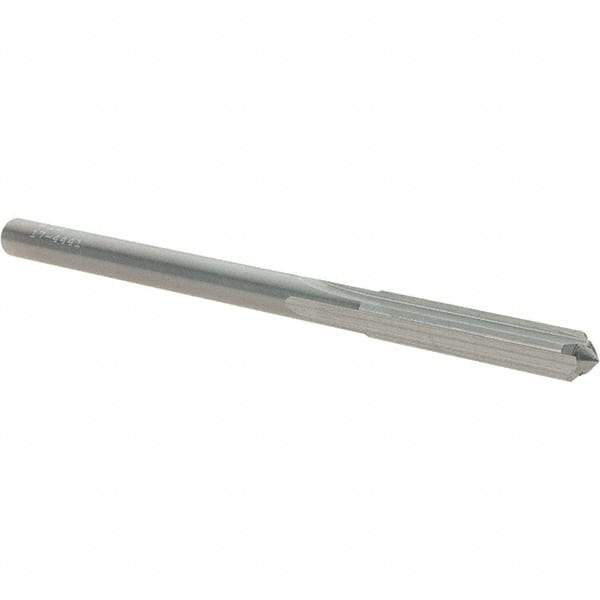 OSG - #18 Solid Carbide Chucking Reamer - Straight Flute, 5/32" Straight Shank, 7/8" Flute Length, 2-3/4" OAL - Apex Tool & Supply