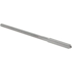 OSG - #34 Solid Carbide Chucking Reamer - Straight Flute, 3/32" Straight Shank, 5/8" Flute Length, 2-1/4" OAL - Apex Tool & Supply