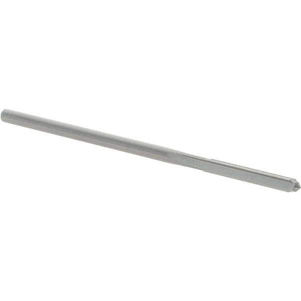 OSG - #38 Solid Carbide Chucking Reamer - Straight Flute, 3/32" Straight Shank, 5/8" Flute Length, 2-1/4" OAL - Apex Tool & Supply