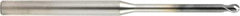 OSG - 0.3mm Diam, 0.24mm LOC, 2 Flute Solid Carbide Ball End Mill - WXS Finish, Single End, 45mm OAL, 4mm Shank Diam, Spiral Flute - Apex Tool & Supply
