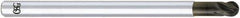 OSG - 3/32" Diam, 3/32" LOC, 4 Flute Solid Carbide Ball End Mill - Diamond Finish, Single End, 3" OAL, 3/32" Shank Diam, Spiral Flute - Apex Tool & Supply