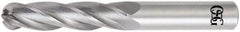 OSG - 12mm Diam, 51mm LOC, 4 Flute Solid Carbide Ball End Mill - Uncoated, Single End, 102mm OAL, 12mm Shank Diam, Spiral Flute - Apex Tool & Supply